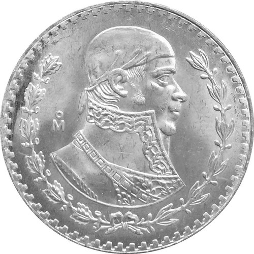 Mexiko silber pesos - je,