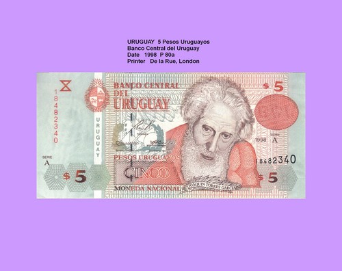 Uruguay pesos 1998 unc p - uruguay,