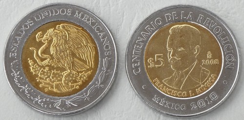 Mexiko pesos 2008 - 5,