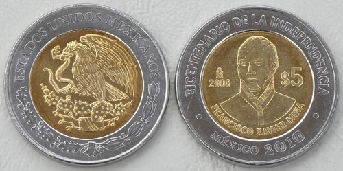 Mexiko pesos 2008 - 5,