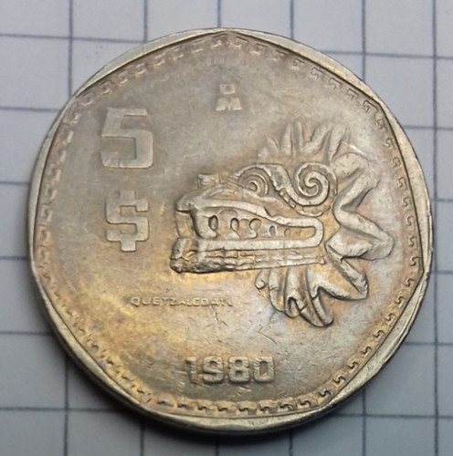 Mexiko pesos 1980 e5 - ##, e5-5b
