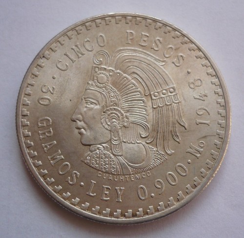 Mexiko cinco pesos 1948 - mexiko,
