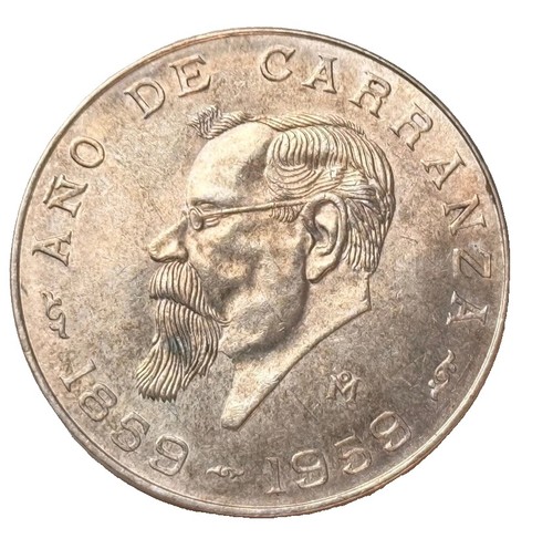 Pesos 1959 mexico carranza - 5,