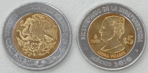 Mexiko pesos 2009 - mexiko, 5