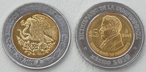Mexiko pesos 2008 - mexiko, 5