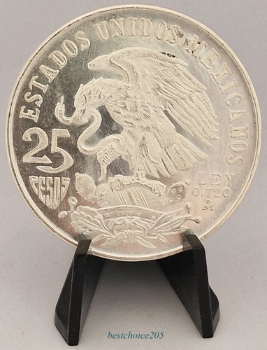 Silver coin pesos 1968 - 25,