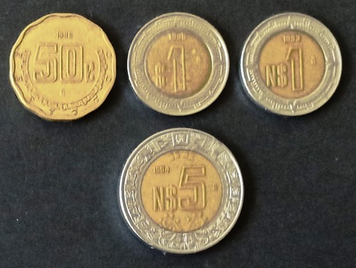 Mexiko 5 pesos km - -,