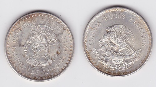 Pesos silber münze mexiko - pesos,