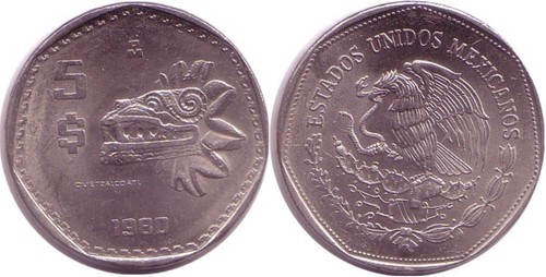 Mexiko pesos 1980 - mexiko,