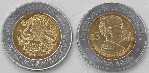 Mexiko pesos 2010 - 5,