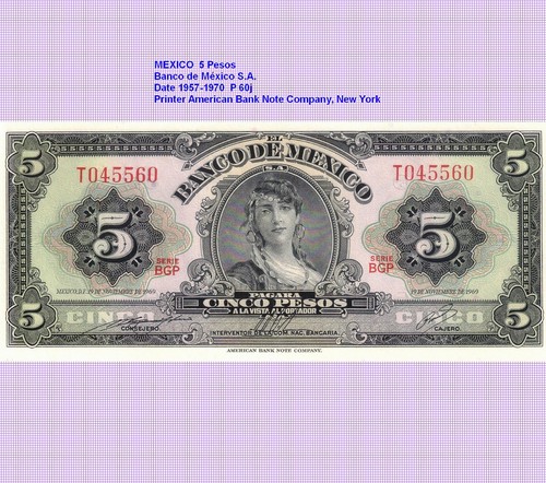 Mexiko mexico 5 pesos - mexiko,